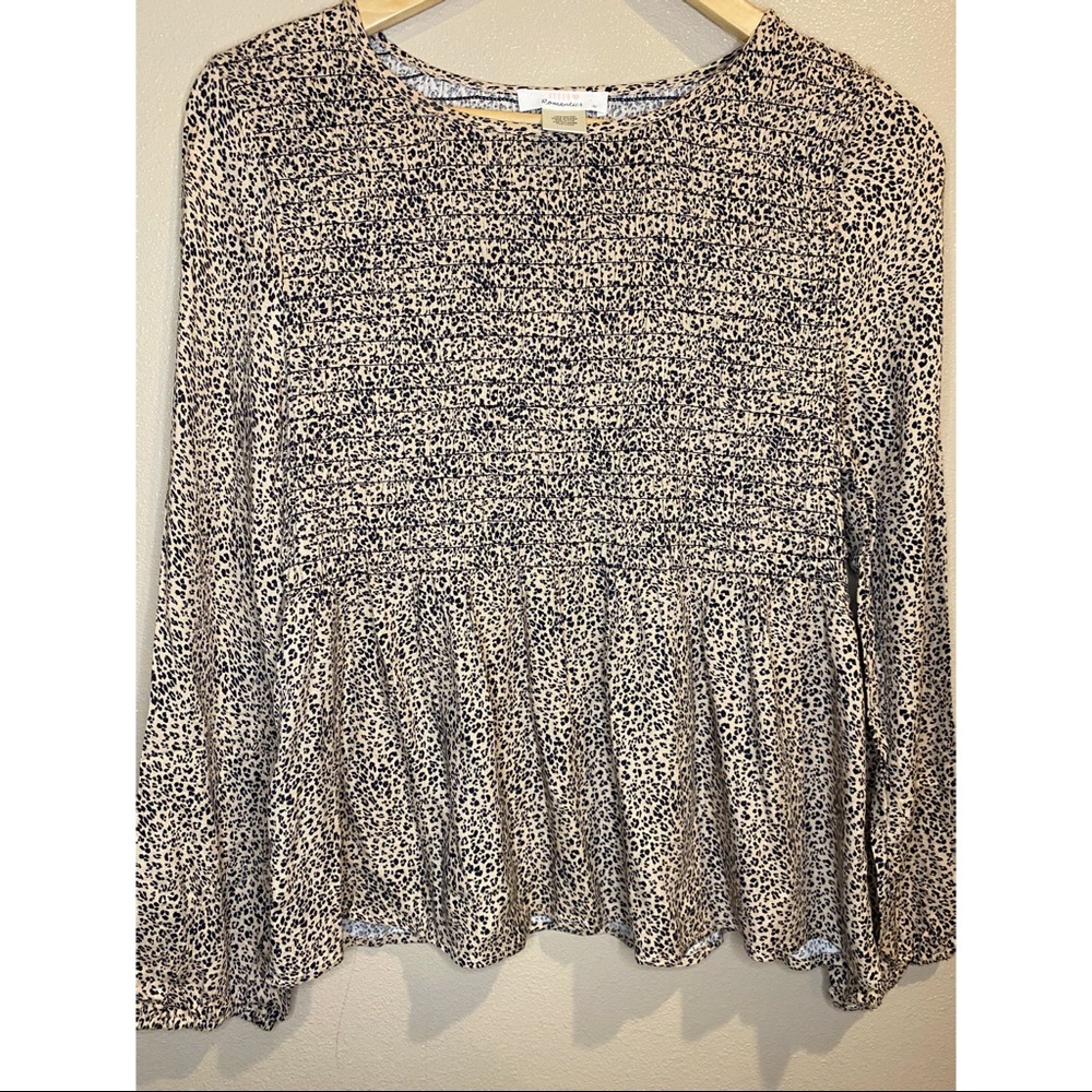 Leopard print blouse